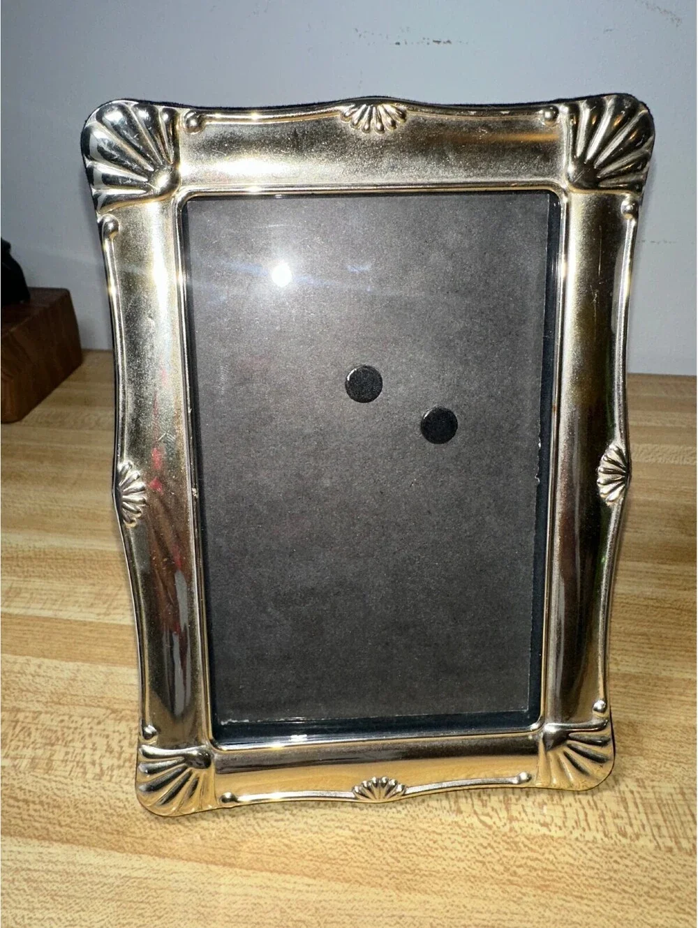 Vintage Silver-Plated Metal Picture Frame 5x7